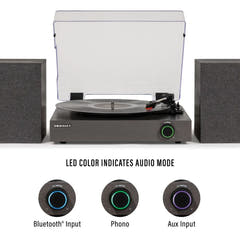 Crosley Zane Giradischi con altoparlanti, nero