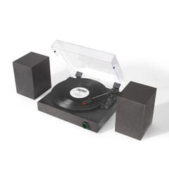 Crosley Zane Giradischi con altoparlanti, nero