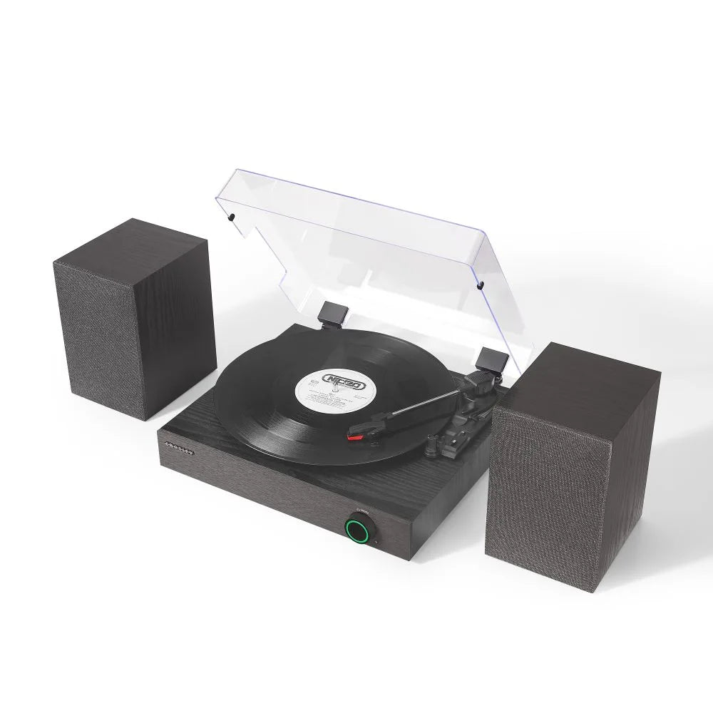 Crosley Zane Giradischi con altoparlanti, nero