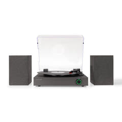 Crosley Zane Giradischi con altoparlanti, nero