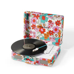 Crosley Cruiser Plus Giradischi Bluetooth bidirezionale (Groovy Floral)