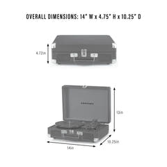 Crosley Cruiser Plus Giradischi Bluetooth bidirezionale (Groovy Floral)