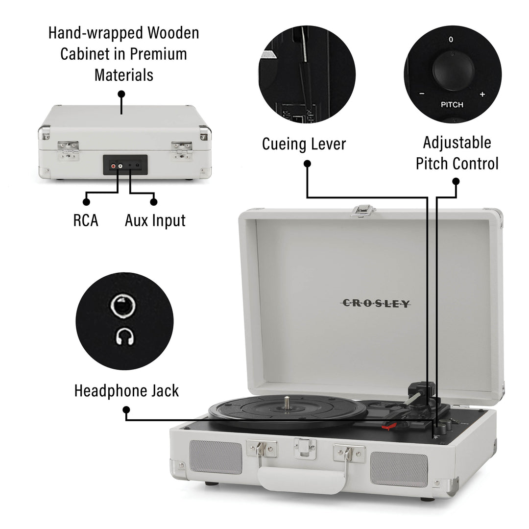 Crosley Cruiser Plus Giradischi Tovejs Bluetooth (Nero)