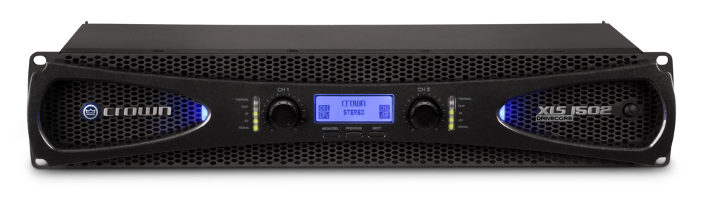 Crown XLS1502 Amplificatore a 2 canali 2x525W @ 4Ω | DSP | XLR/RCA