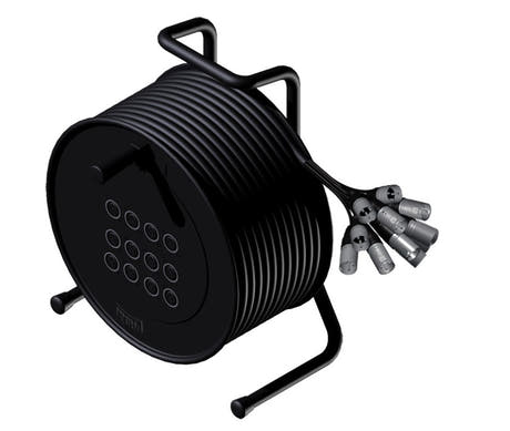ProCab kabeltromle mikrofonkabel 12 in 10 m