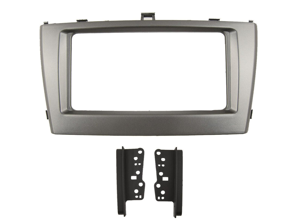 Cornice 2-DIN per Toyota Avensis T27 (Argento)