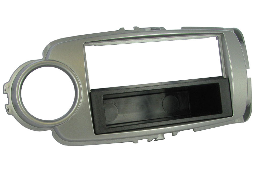 Cornice 1-DIN per Toyota Yaris 11-14 (Argento)