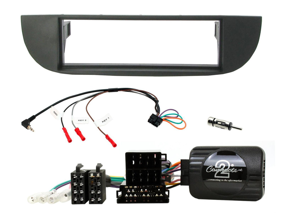 Kit di montaggio per Fiat 500 2007-2015 (Nero)