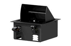 Caymon CASY scatola da pavimento per 4 telai, Black