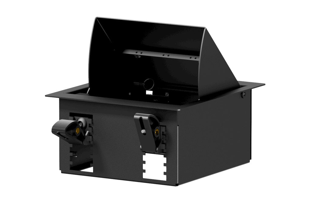Caymon CASY scatola da pavimento per 4 telai, Black