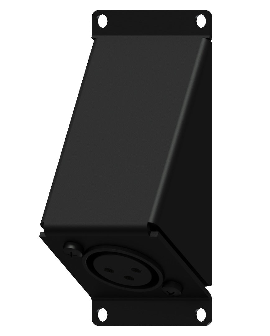 Caymon CASY123 1 posto, piastra angolata con 1 XLR femmina 3-pin