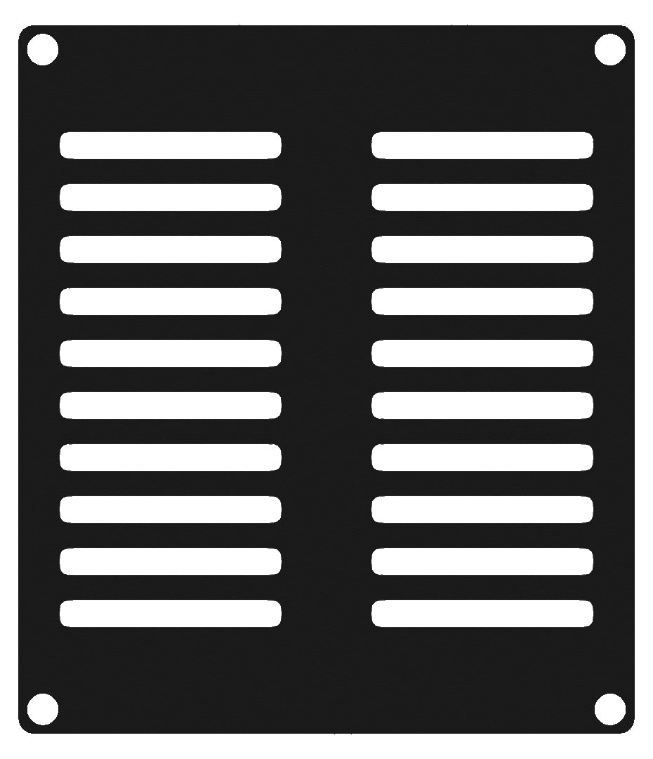 Caymon CASY202 2 posti, pannello cieco ventilato