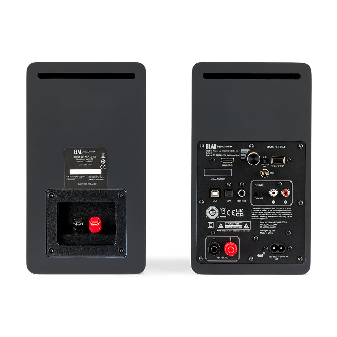 Elac Debut ConneX DCB41 Bookshelf Speaker (Black)
