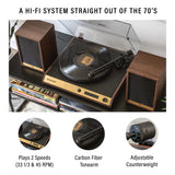 Crosley C72 Turntable with Speakers (Walnut)