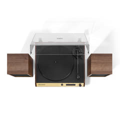 Crosley C72 Turntable with Speakers (Walnut)