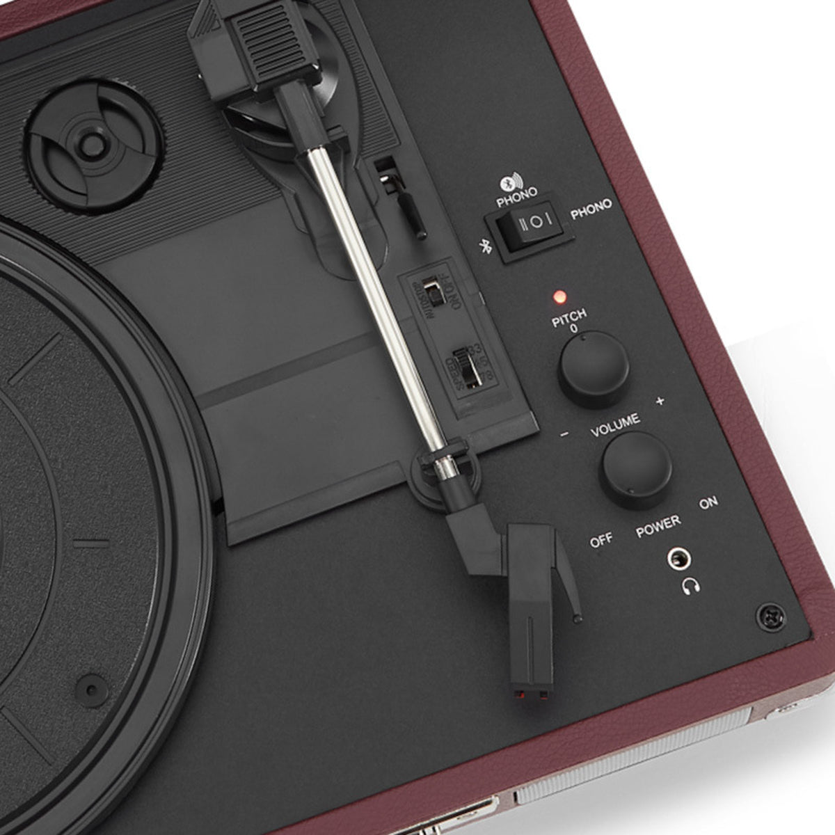Crosley Cruiser Plus Turntable Two-Way Bluetooth (Burgundy)