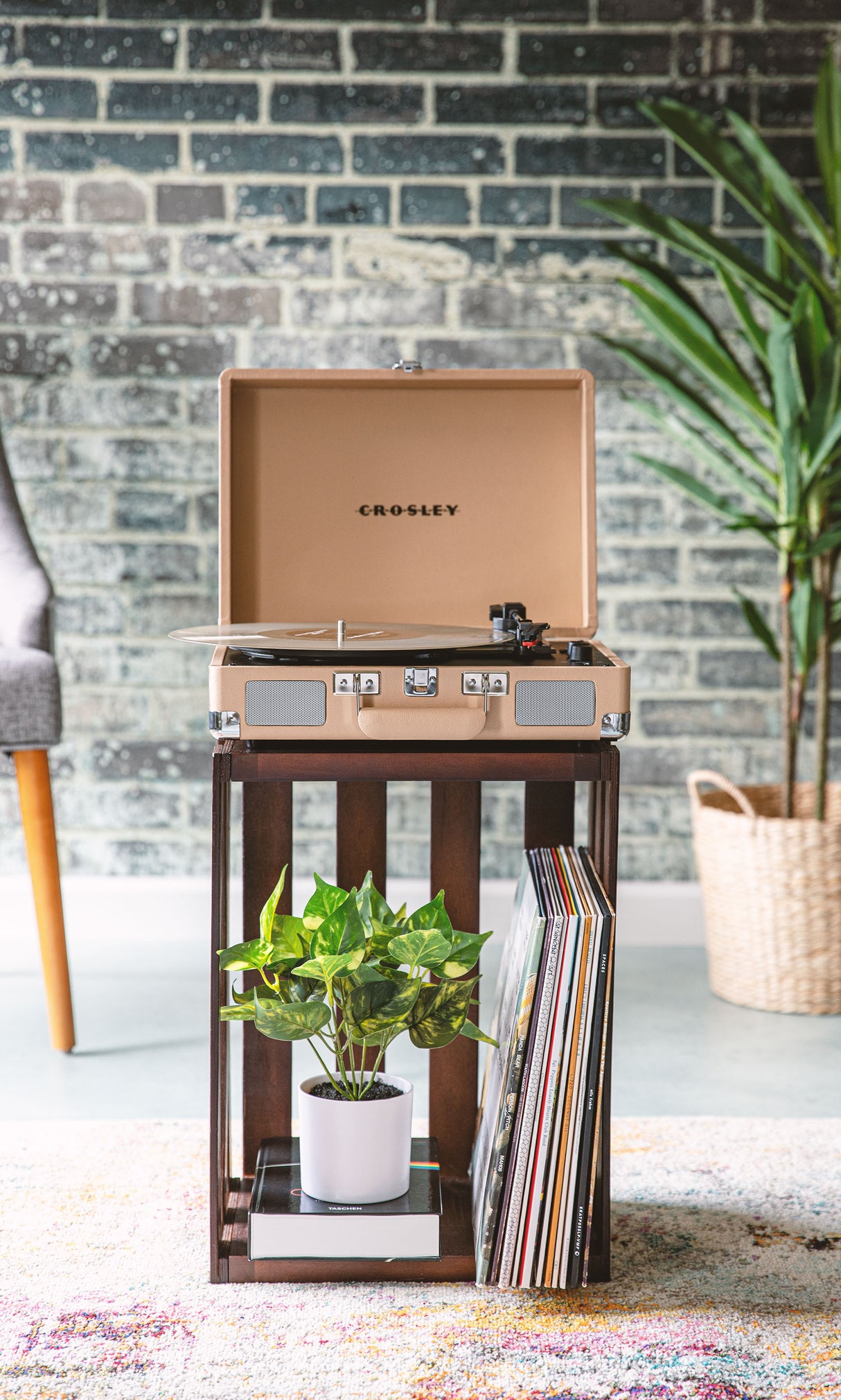 Crosley Cruiser Plus Turntable Two-Way Bluetooth (Light Tan)