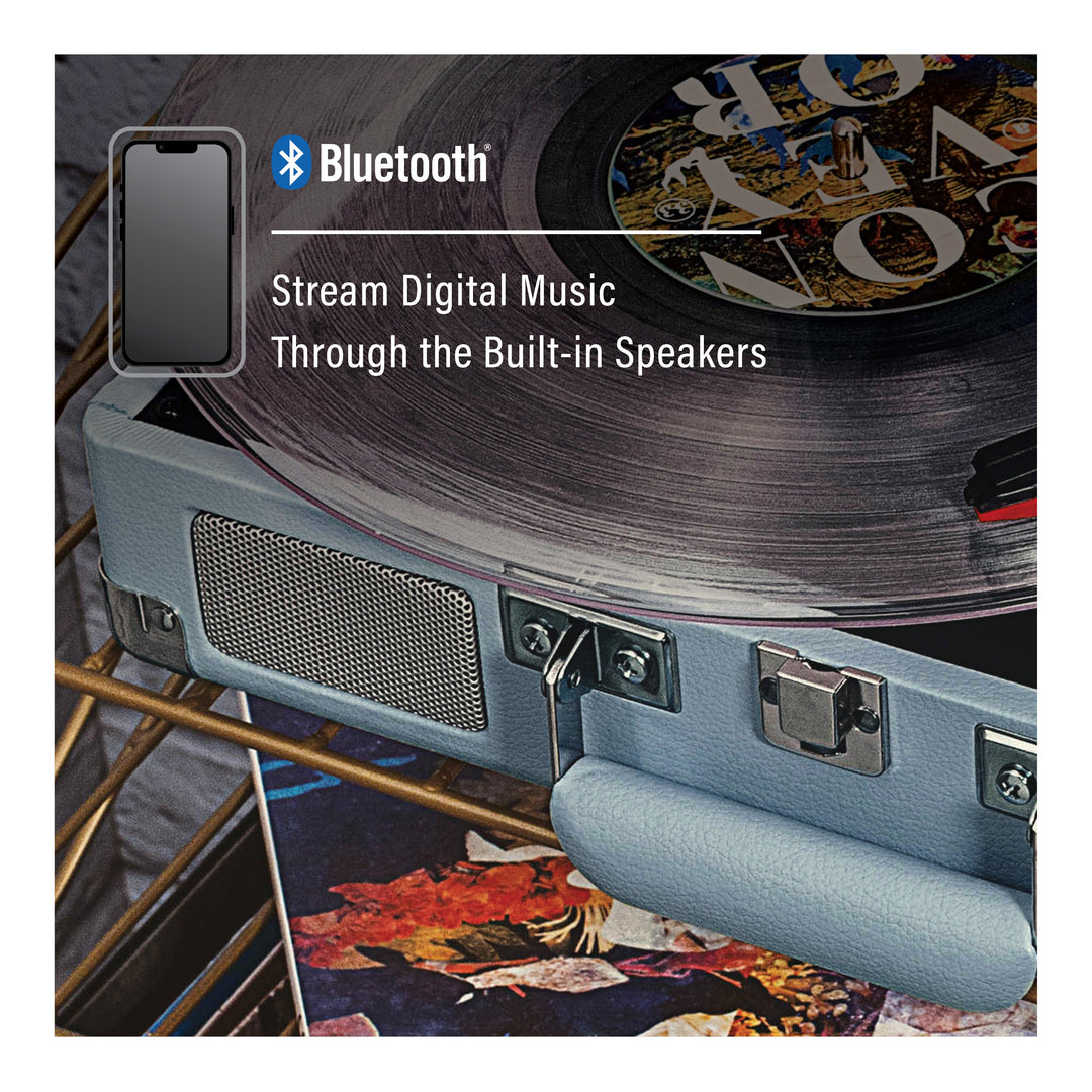 Crosley Cruiser Plus Giradischi Bluetooth bidirezionale (Tormalina)
