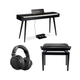 Grooveland DDP-140 Electric Piano (Black) Bundle