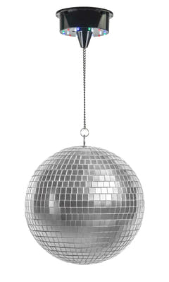 Marconi Sfera da Discoteca a Batteria con LED (30 cm)