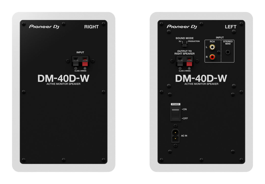 Pioneer DJ DM-40D-W - Monitor da Studio Attivi (Bianco)