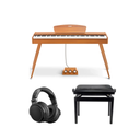 Pianoforte elettrico Donner DDP-80 in legno, Pack completo