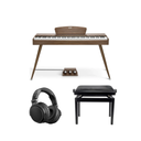 Donner DDP-80 pianoforte elettrico noce Confezione completa