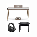 Donner DDP-60 Pianoforte digitale Grigio Pacchetto iniziale