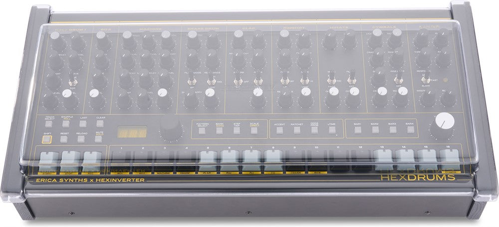 Cover protettiva Decksaver per Erica Synths Hexdrums (Soft-Fit)