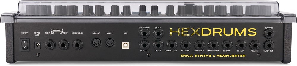 Cover protettiva Decksaver per Erica Synths Hexdrums (Soft-Fit)
