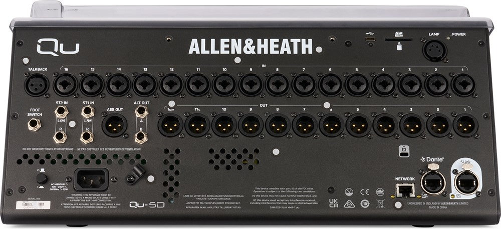 Decksaver Cover protettiva per Allen & Heath QU-5/5D