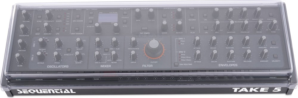Cover protettiva Decksaver per Sequential Take 5 / Oberheim TEO-5 Desktop