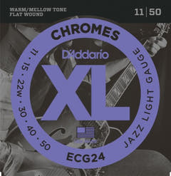 Daddario ECG24 Corde per Chitarra (Jazz Light, 11-50)