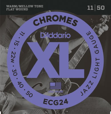 Daddario ECG24 Corde per Chitarra (Jazz Light, 11-50)