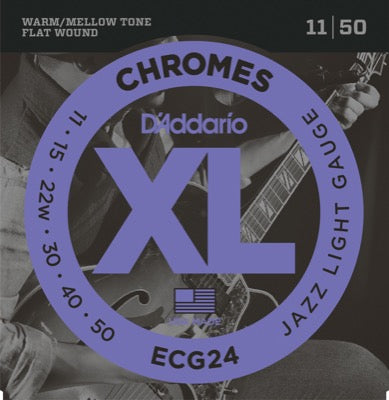 Daddario ECG24 Corde per Chitarra (Jazz Light, 11-50)