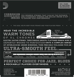 Daddario ECG24 Corde per Chitarra (Jazz Light, 11-50)