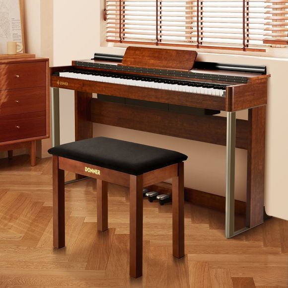 Donner Bench panca per pianoforte marrone