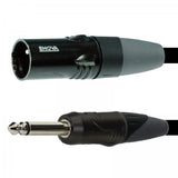 Enova mikrofonkabel XLR han til mono jack 1 meter