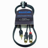 Enova minijack adapter kabel minijack til 2 x Phono 2 meter