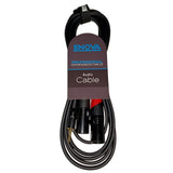 Enova adapter kabel MiniJack > 2 x XLR han, 2 meter