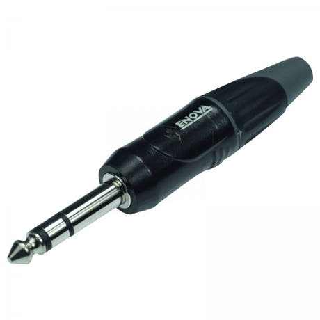Enova connettore per cavo jack stereo 1/4", corpo nero