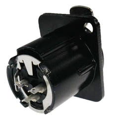 Enova connettore chassis XLR femmina 3-Pin a 3 poli, nero
