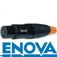 Cavo XLR Enova con connettore femmina, nero IP67 per esterni