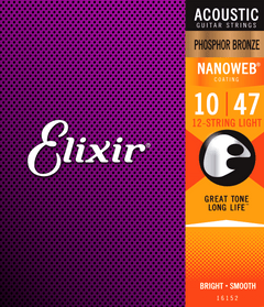 Elixir Nanoweb Phosphor Bronze Corde per Chitarra (HD Light, 13-53)