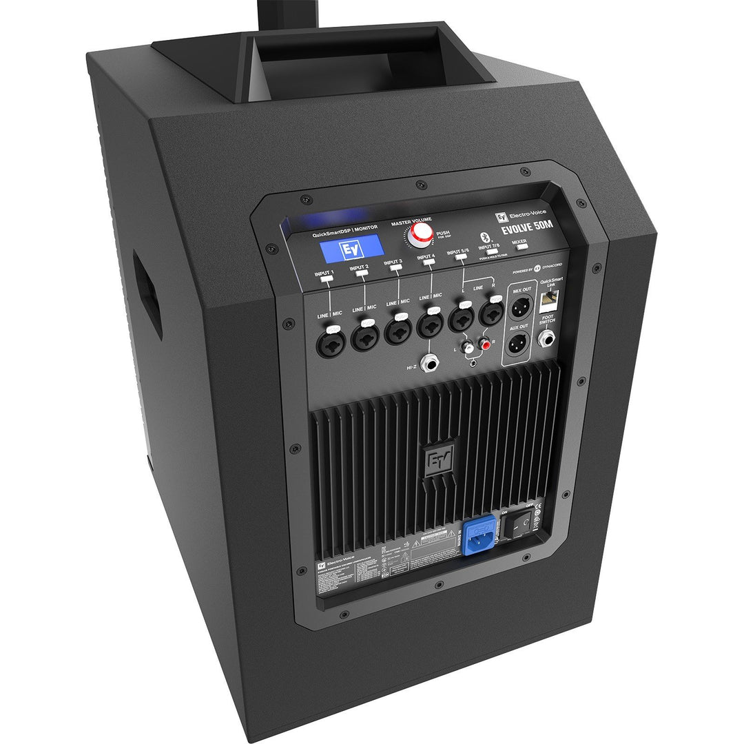 EV Evolve 50M - Sistema di altoparlanti a colonna portatile con mixer a 8 canali