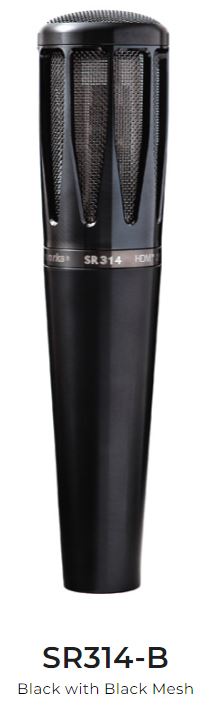 Earthworks SR314 håndholdt vokal kondensator mikrofon, Sort