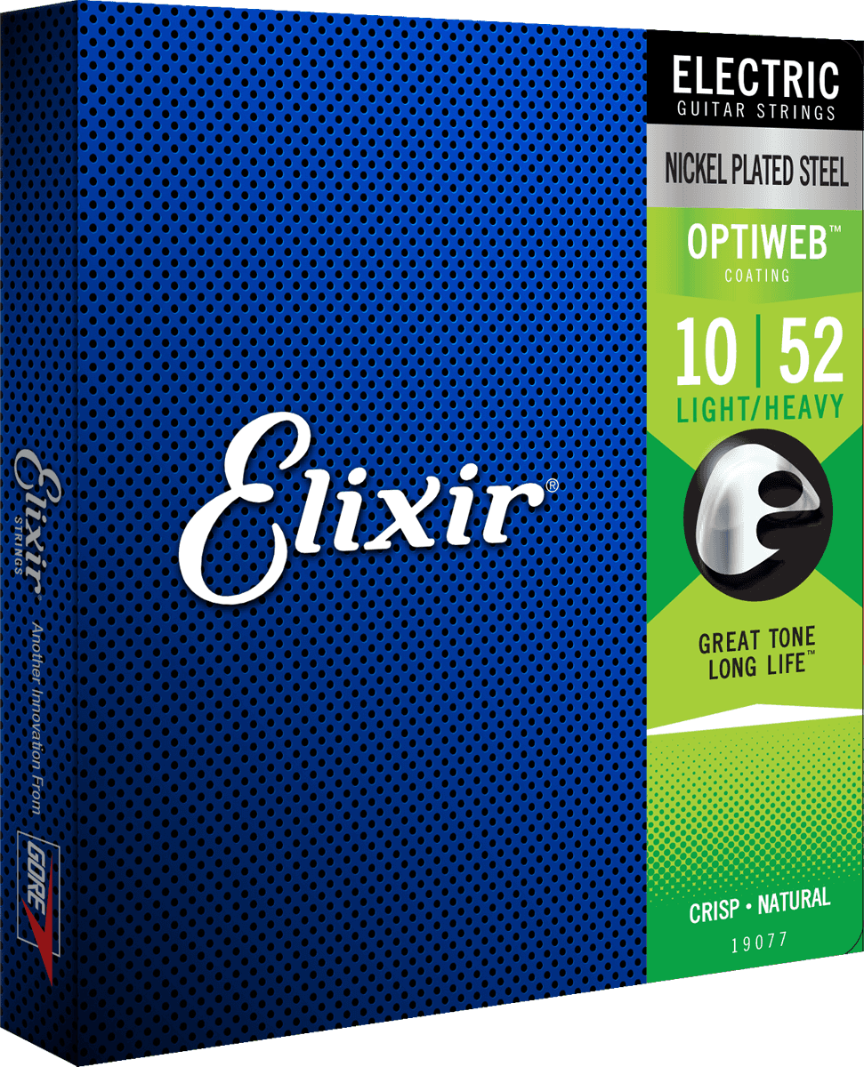 Elixir Optiweb Corde per Chitarra (Light/Heavy, 10-52)
