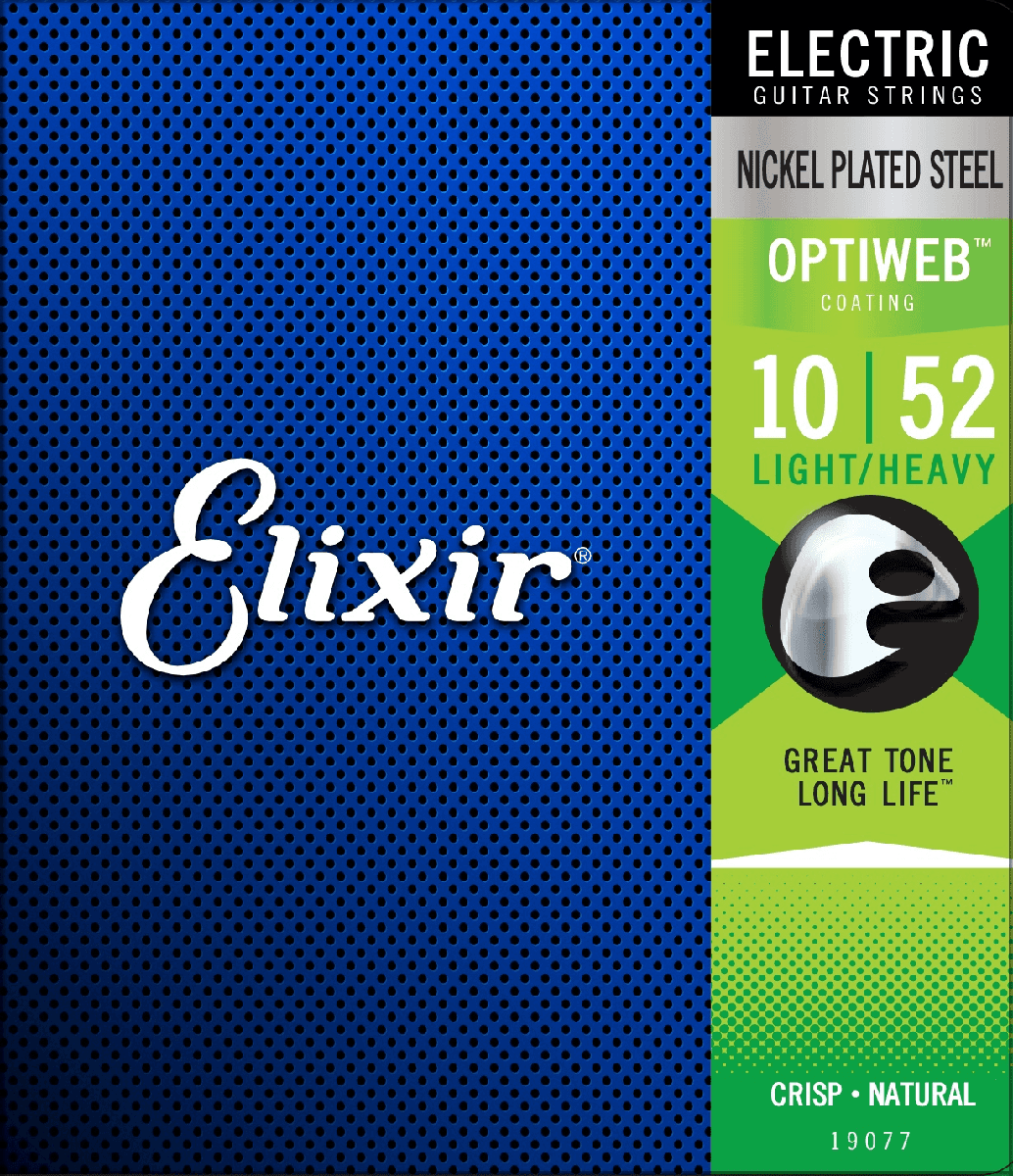Elixir Optiweb Corde per Chitarra (Light/Heavy, 10-52)