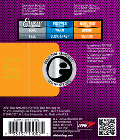 Elixir Nanoweb Bronze 80/20 Corde per Chitarra (Extra Light, 10-47)