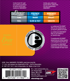 Elixir Nanoweb Bronze 80/20 Corde per Chitarra (HD Light, 13-53)